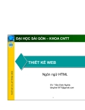 THIẾT KẾ WEB - Ngôn ngữ HTML