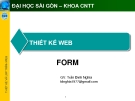 THIẾT KẾ WEB - TRẦN ĐÌNH NGHĨA