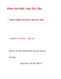 Phân tích khổ 1 bài Tây Tiến