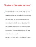 Tổng hợp về "Đàn guitar của Lorca"