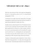 VIÊM RUỘT THỪA CẤP – Phần 1 