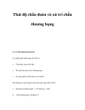 Thái độ chẩn đoán và xử trí chấn thương bụng 