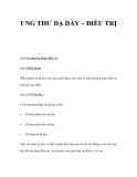 UNG THƯ DẠ DÀY – ĐIỀU TRỊ 