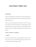 CHẨN ĐOÁN THIẾU MÁU   