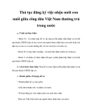 Thủ tục đăng ký việc nhận nuôi con nuôi giữa công dân Việt Nam thường trú trong nước