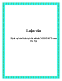 Đề tài " Dịch vụ bảo lãnh tại chi nhánh NH ĐT&PT nam Hà Nội "