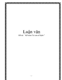 Đề tài: " Kế toán Tài sản cố định "