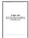 Đề tài " Hoàn thiện kế toán bán hàng và xác định kết quả bán hàng tại Công ty TNHH Thái Vinh "