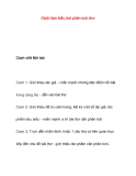 Cách làm kiểu bài phân tích thơ