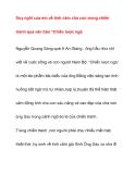 Suy nghĩ của em về tình cảm cha con trong chiếntranh
