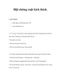 Biểu hiện Hội chứng ruột kích thích 