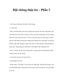 Hội chứng thận hư – Phần 2 