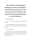 Thủ tục đình chỉ, thu hồi giấy phép thành lập quỹ có phạm vi hoạt động tại tỉnh hoặc liên huyện; huyện và xã (nếu chưa có ủy quyền cho Chủ tịch Ủy ban nhân dân cấp huyện thực hiện) (mã hồ sơ: T-BPC-139591-TT)