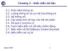 Biểu diễn dữ liệu - Chương 3