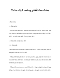Tràn dịch màng phổi thanh tơ 