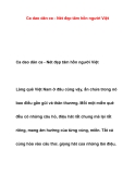 Tài liệu tham khảo: Ca dao dân ca - Nét đẹp tâm hồn người Việt
