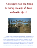 Con người văn hóa trong tư tưởng của một số danh nhân dân tộc -2