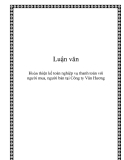 Đề tài:" Hoàn thiện kế toán nghiệp vụ thanh toán với người mua, người bán tại Công ty Vân Hương”