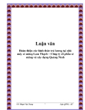 Đề tài “Hoàn thiện các hình thức trả lương tại nhà máy xi măng Lam Thạch – Công ty cổ phần xi măng và xây dựng Quảng Ninh"