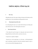 THÔNG ĐỘNG-TĨNH MẠCH  