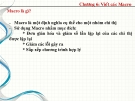 Chương 6 -  Viết các Macro  