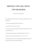 BỆNH HẮC VÕNG MẠC TRUNG TÂM THANH DỊCH 