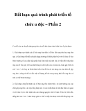 Rối loạn quá trình phát triển tổ chức u độc (Phần 2)