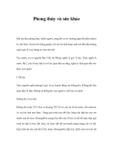 Phong thủy và sức khỏe 