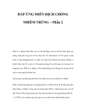 ÐÁP ỨNG MIỄN DỊCH CHỐNG NHIỄM TRÙNG – Phần 2 