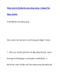 Phân tích Ai đã đặt tên cho dòng sông - Hoàng PhủNgọc tường