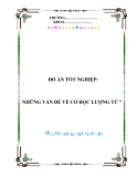 Đề tài " NHỮNG VẤN ĐỀ VỀ CƠ HỌC LƯỢNG TỬ "