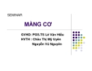 Đề tài " SEMINAR MÀNG CƠ "