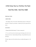 22 Bài Giảng Chọn Lọc Nội Khoa Tim Mạch - NGỪNG TIM - NGỪNG THỞ 