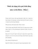 Thuốc tác dụng trên quá trình đông máu và tiêu fibrin – Phần 2 