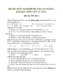 BỘ ĐỀ TRẮC NGHIỆM ÔN THI CAO ĐẲNG- ĐẠI HỌC MÔN VẬT LÝ 2011_ĐỀ 2+3
