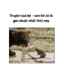 Truyện của bé - con hổ có lá gan chuột nhắt thời nay