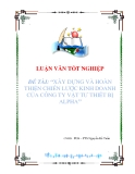 Luận văn " XÂY DỰNG VÀ HOÀN THIỆN CHIẾN LƯỢC KINH DOANH CỦA CÔNG TY VẬT TƯ THIẾT BỊ ALPHA "