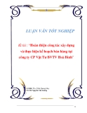 Luận văn tốt nghiệp: Tăng cường công tác quản trị bán hàng ở Công ty Muối Thanh Hoá