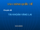 Chuyên đề TÀI KHOẢN VÃNG LAI