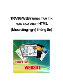 TRANG WEB TRUNG TÂM TIN HỌC SAO VIỆT- HTML (khoa công nghệ thông tin)