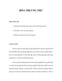 BIỆN PHÁP HÓA TRỊ UNG THƯ   
