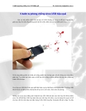 5 bước phòng chống virus Usb hiệu quả