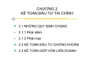 CHƯƠNG 2: KẾ TOÁN ĐẦU TƯ TÀI CHÍNH
