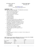 ĐỀ THI OLYMPIC ĐBSCL Năm học 2010 – 2011  Môn : Tiếng Anh –Lớp 12