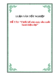 Đồ án :“Thiết kế nhà máy sản xuất bánh hiện đại”