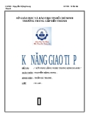 Bài kiểm tra cuối khóa môn Kỹ năng thuyết trình - Mã 09