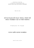Sáng kiến: DÙNG WinEdt ĐỂ SOẠN THẢO, TRỘN ĐỀ TRẮC NGHIỆM VẬT LÝ PHỔ THÔNG