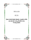 Đề tài " Quá trình hình thành và phát triển của hệ kết cấu gỗ kiến trúc Trung Quốc "