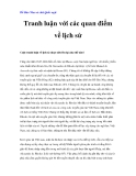 Bồ Đào Nha và chữ Quốc ngữ - Tranh luận với các quan điểm về lịch sử  