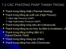 CÁC PHƯƠNG PHÁP THANH TRÙNG